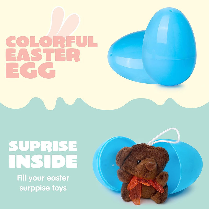 24Pcs Mini Stuffed Animal Plush Toys Prefilled Easter Eggs
