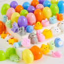 24 Pcs Easter Prefilled Eggs with Mochi Squishy Toys