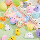 24 Pcs Easter Prefilled Eggs with Mochi Squishy Toys