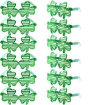 24Pcs St. Patrick's Day Shamrock Glitter Glasses