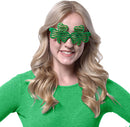 24Pcs St. Patrick's Day Shamrock Glitter Glasses