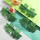 24Pcs St. Patrick's Day Shamrock Glitter Glasses
