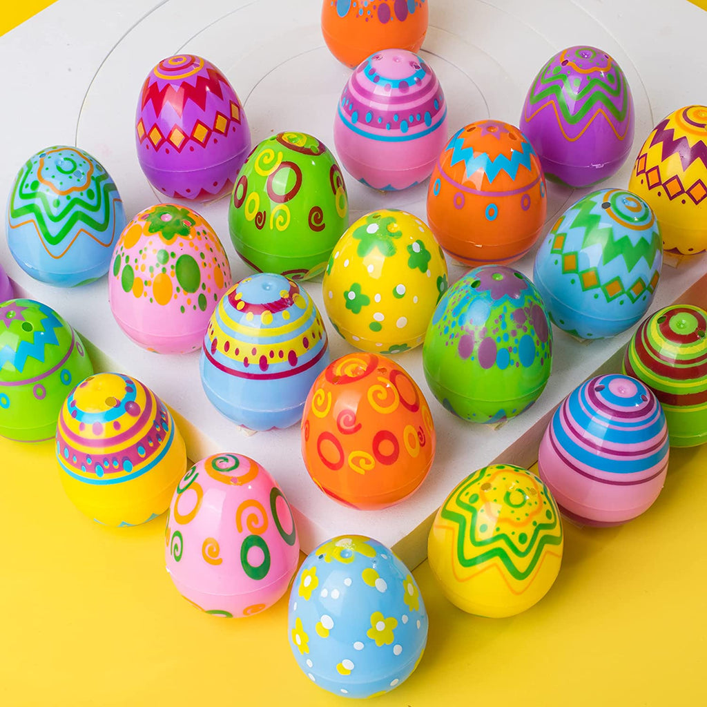  JOYIN 24 PCS Colorful and Squishy Toy Eggs for Easter