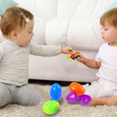24Pcs Pull Back Construction Vehicles Prefilled Easter Eggs 3.2in