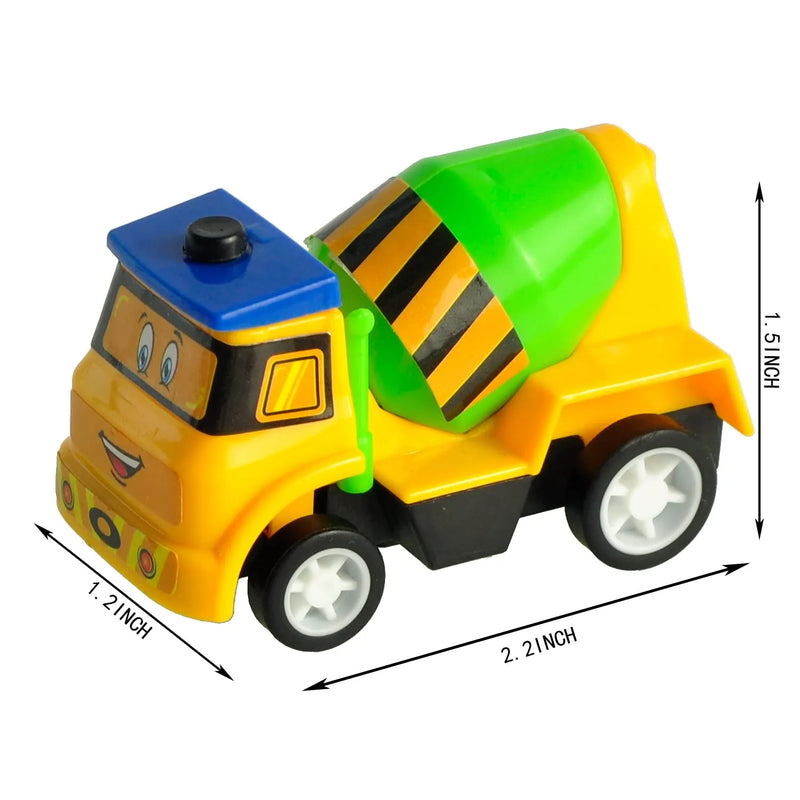 24Pcs Pull Back Construction Vehicles Prefilled Easter Eggs 3.2in