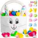 24Pcs Prefilled Easter Eggs with Mochi Squishy Toys