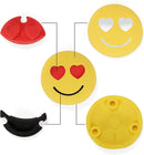 28Pcs Iconic Expression Eraser Filled Hearts Set with Valentines Day Cards for Kids-Classroom Exchange Gifts