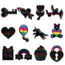 28 Sets Valentines Day Scratch Paper for Kids