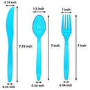 288Pcs Neon Hard Plastic Cutlery