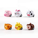 28Pcs Animal Pull Back Cars Filled Hearts with Valentines Day Cards for Kids-Classroom Exchange Gifts