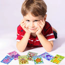 28Pcs Animal Scratch off Cards with Sticks and White Envelopes