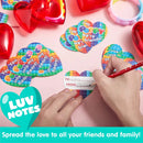 28Pcs Filled Heart with Bracelet and Valentines Day Cards for Kids-Classroom Exchange Gifts