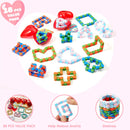 28Pcs Filled Hearts with Snake Cube and Valentines Day Cards for Kids-Classroom Exchange Gifts