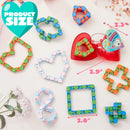 28Pcs Filled Hearts with Snake Cube and Valentines Day Cards for Kids-Classroom Exchange Gifts