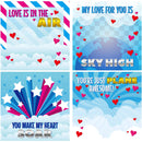 28Pcs Foam Airplanes with Valentines Day Cards for Kids-Classroom Exchange Gifts