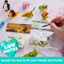 28Pcs Animal Building Blocks with Kids Valentines Cards
