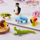 28Pcs Animal Building Blocks with Kids Valentines Cards