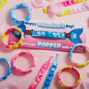 28Pcs Kids Valentines Cards with push bubble Bracelet-Classroom Exchange Gifts