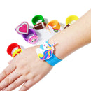 28Pcs Kids Valentines Cards with Charm Slap Bracelet-Classroom Exchange Gifts