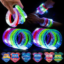 28Pcs Glow Sticks Bracelets with Kids Valentines Cards for Valentines Party Favors
