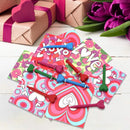 28Pcs Kids Valentines Cards with Heart-Shaped Crayons-Classroom Exchange Gifts
