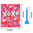 28Pcs Kids Valentines Cards with Heart-Shaped Crayons-Classroom Exchange Gifts