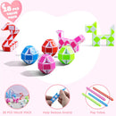 28Pcs Kids Valentines Cards with Snake Cube Twist Puzzles Toys-Classroom Exchange Gifts