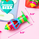 28pcs Light up Spinning Tops with Kids Valentines Exchange Cards