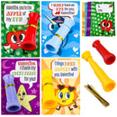 28Pcs Kids Valentines Cards with Telescopes for Kids-Classroom Exchange Gifts