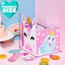 28Pcs Kids Valentines Cards with Unicorn Mailbox-Classroom Exchange Gifts