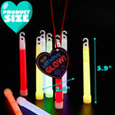 28Pcs Kids Valentines Day Cards with Ultra Bright Large Glow Sticks-Classroom Exchange Gifts