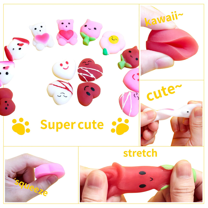 28Pcs Kids Valentines Squishy Toys-Classroom Exchange Gifts