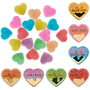 28Pcs Multicolor Glow in the Dark Slime Heart Cases and Stickers