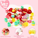 28Pcs Rainbow Springs Filled Hearts with Valentines Day Cards for Kids-Classroom Exchange Gifts