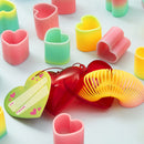 28Pcs Rainbow Springs Filled Hearts with Valentines Day Cards for Kids-Classroom Exchange Gifts