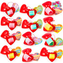 28Pcs Rainbow Springs Filled Hearts with Valentines Day Cards for Kids-Classroom Exchange Gifts