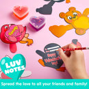 28Pcs Hearts Toys with Valentines Day Cards for Kids-Classroom Exchange Gifts