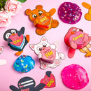 28Pcs Hearts Toys with Valentines Day Cards for Kids-Classroom Exchange Gifts