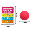 28Pcs Stretchy Squishy Toy Ball Toys with Kids Valentines Cards