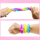 28Pcs Stretchy String with Valentines Day Cards for Kids-Classroom Exchange Gifts