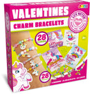 28Pcs Unicorn Kids Valentines Cards With Bracelets-Classroom Exchange Gifts