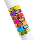 28Pcs Kids Valentines Cards With Rubber Slap Bracelets-Classroom Exchange Gifts