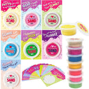 28Pcs Valentines Sand Slime with Valentines Day Cards for Kids-Classroom Exchange Gifts