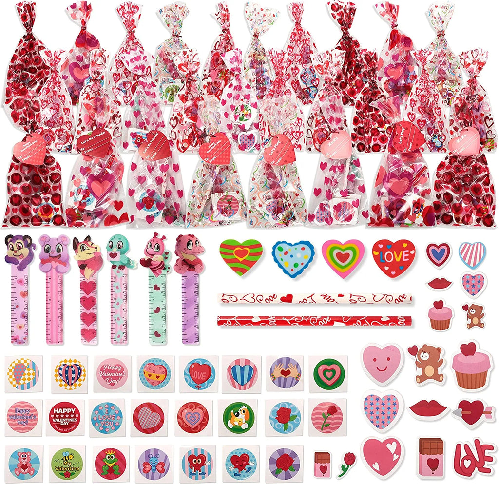  JOYIN 28 Pack Valentines Day Gifts for Kids Prefilled
