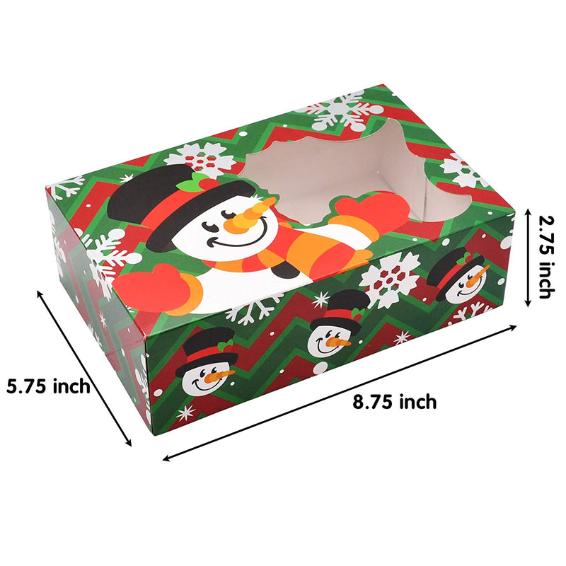 Christmas Foil Treats Cookie Gift Box, 24 Pcs