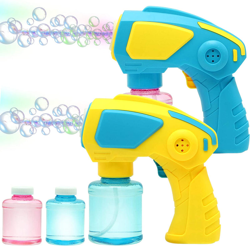2 Bubble Guns with 2 Bottles of 147ml Bubble Solutions