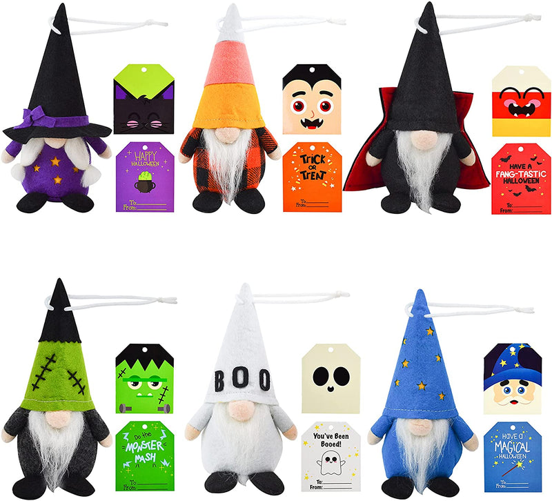 Gnome Plush with Greeting Cards, 6 Pcs