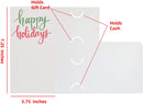 40 Pcs Holographic Christmas Greeting Cards