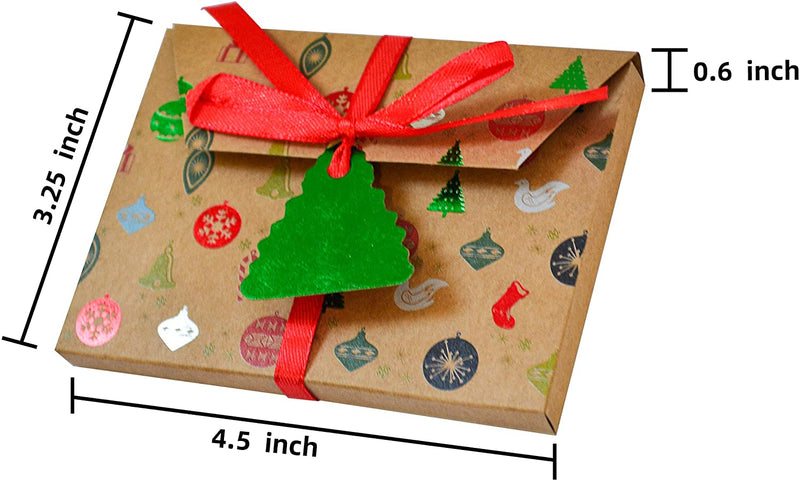 Foil Kraft Paper Gift Wrappers, 30 Pcs