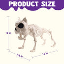 2 PCS 16in Halloween Pose-N-Stay Dog Skeleton Decoration Animal